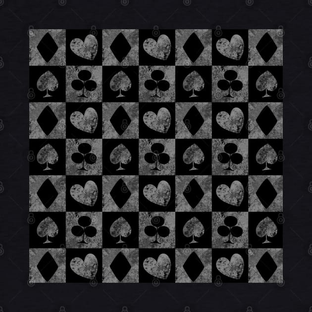 Card Suit Symbol Dark Pattern by DeneboArt